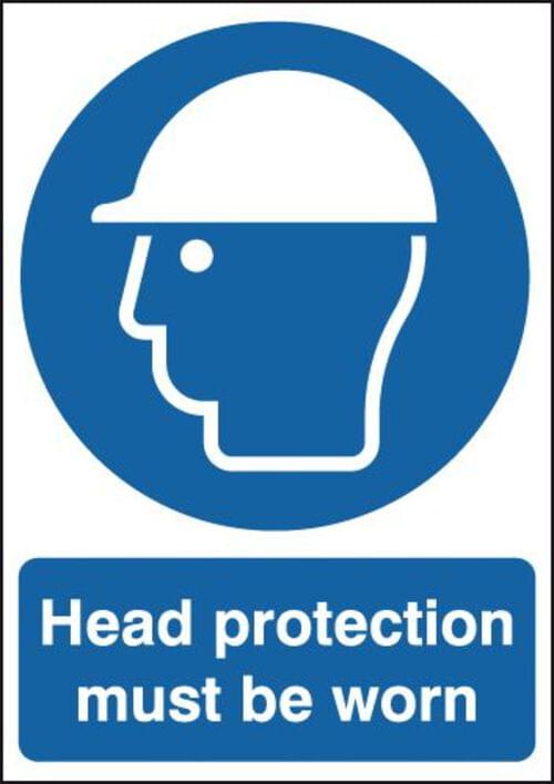 420x297mm Head Protection Must Be Worn - Rigid