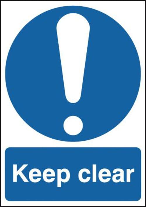 420x297mm Keep Clear - Rigid