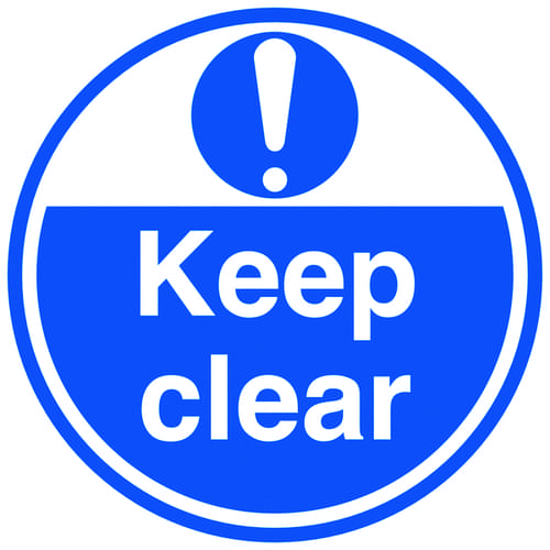 450mm Keep clear Anti-Slip Floor Sign