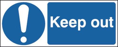 100x250mm Keep Clear - Rigid