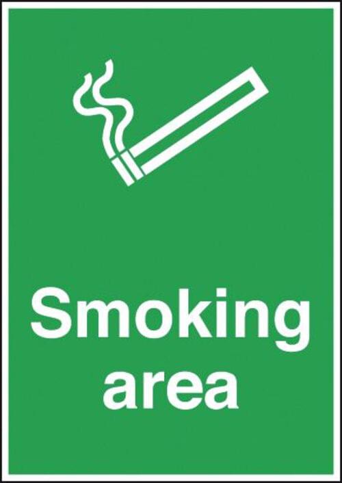 297x210mm Smoking Area - Rigid
