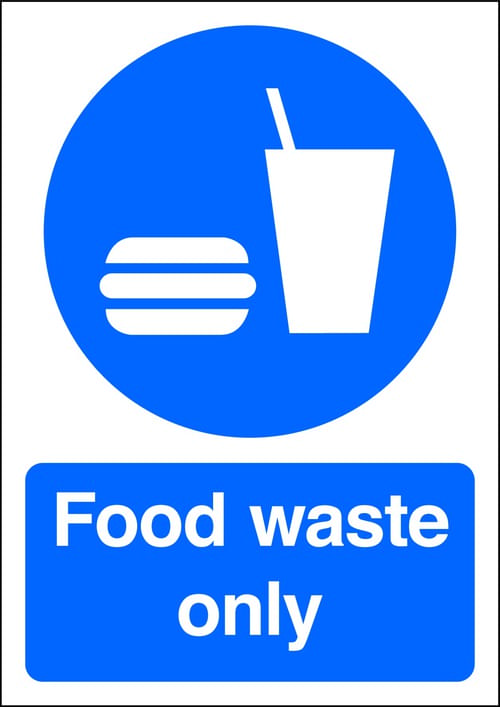 297x210mm Food waste only - Rigid