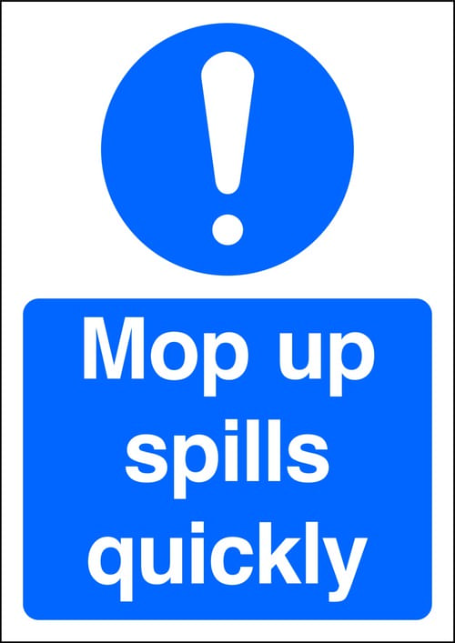 297x210mm Mop up spills quickly - Rigid