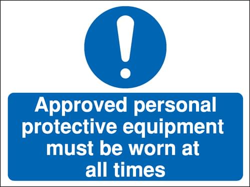 450x600mm Approved personal Construction Sign - Rigid
