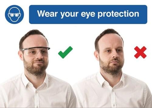 420 x 594mm Wear your eye protection - Rigid