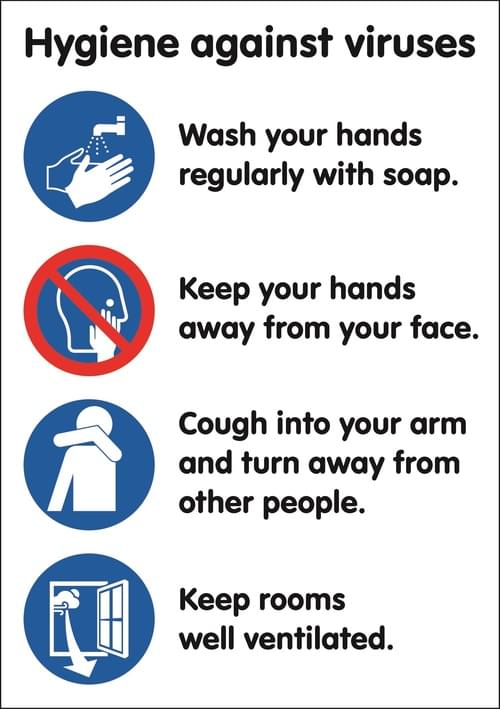 A4 Hygiene Against Viruses - Rigid