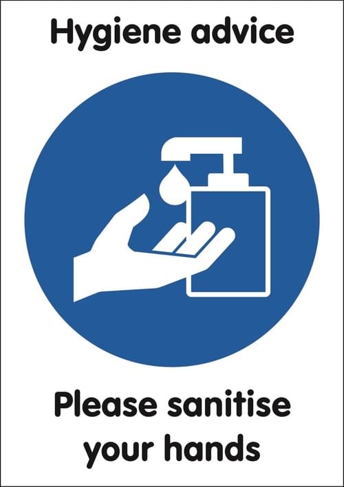 A3 Please Santitise Your Hands - Rigid