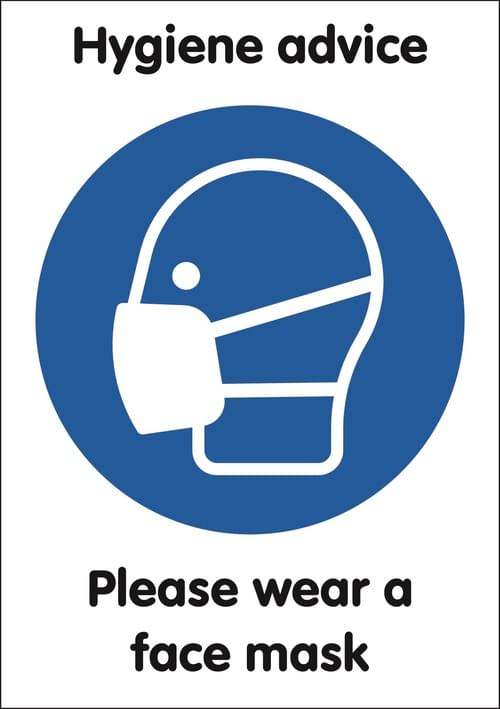 A3 Please Wear A Face Mask - Rigid