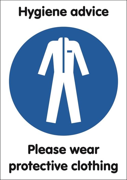 A3 Please Wear Protective Clothing - Rigid