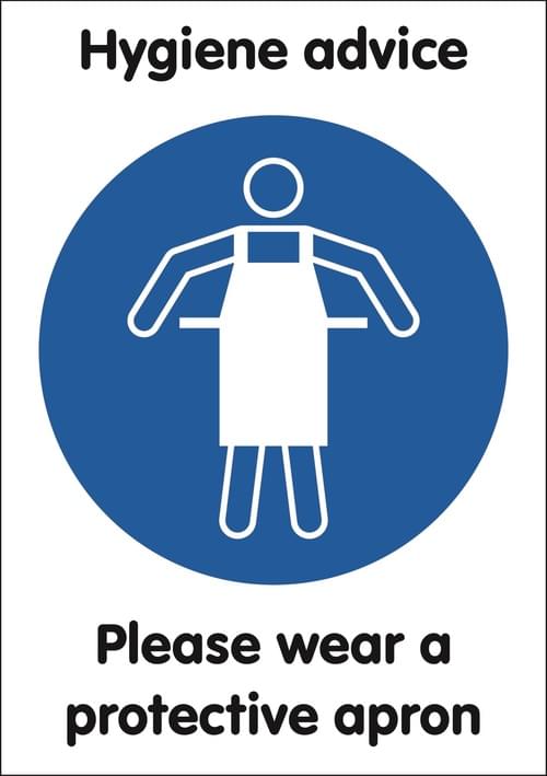 A3 Please Wear A Protective Apron - Rigid