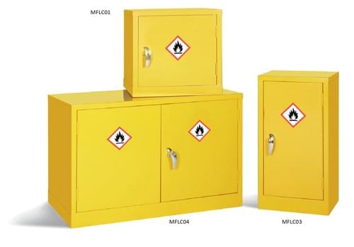 Mini Flammable Liquid Storage Cabinet - 457 x 457 x 305mm (HxWxD)