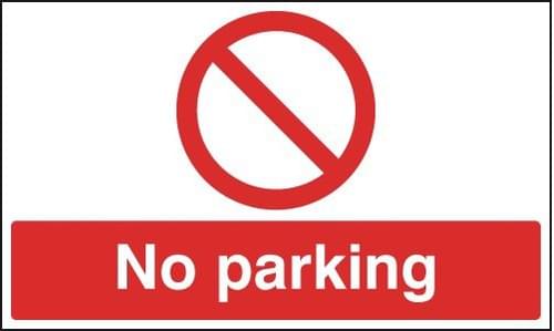 300x500mm No Parking - Aluminium