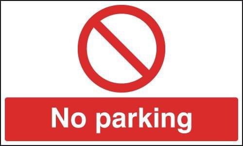 300x500mm No Parking - Reflective Sign