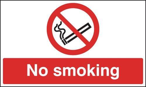 150x300mm No Smoking - Rigid