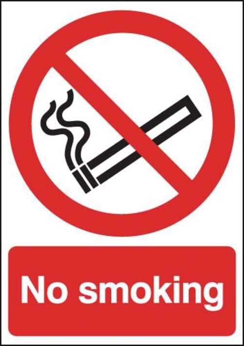 420x297mm No Smoking - Self Adhesive