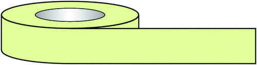 20mmx10m Plain Photoluminescent Tape