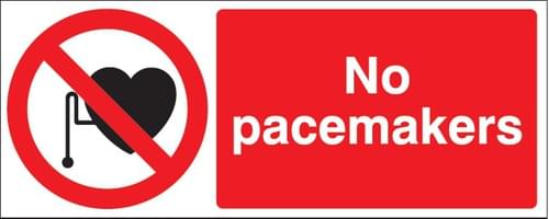 100x250mm No Pacemakers - Rigid