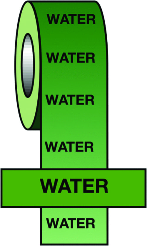 50mmx33m Water BS Pipeline Marking & Identification Tape