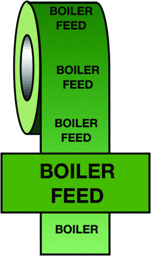 50mmx33m Boiler Feed BS Pipeline Marking & Identification Tape