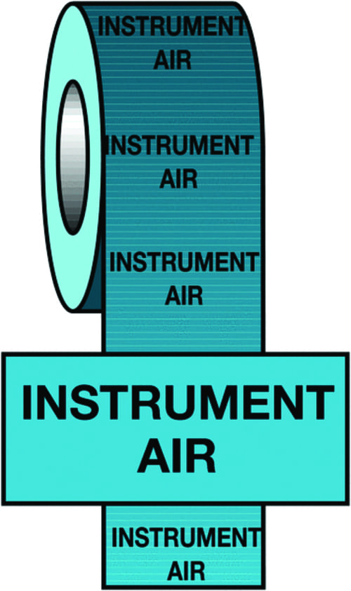 50mmx33m Instrument Air BS Pipeline Marking & Identification Tape