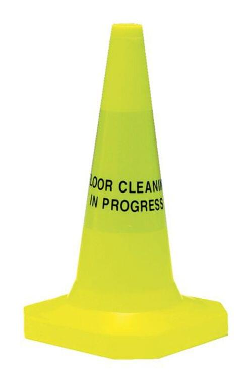 Floor Cleaning in Progess Pedestrian Warning Cones