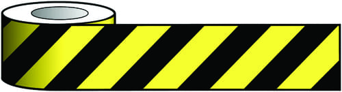 Reflective Self Adhesive Tape - 100mm x 25m Black & Yellow