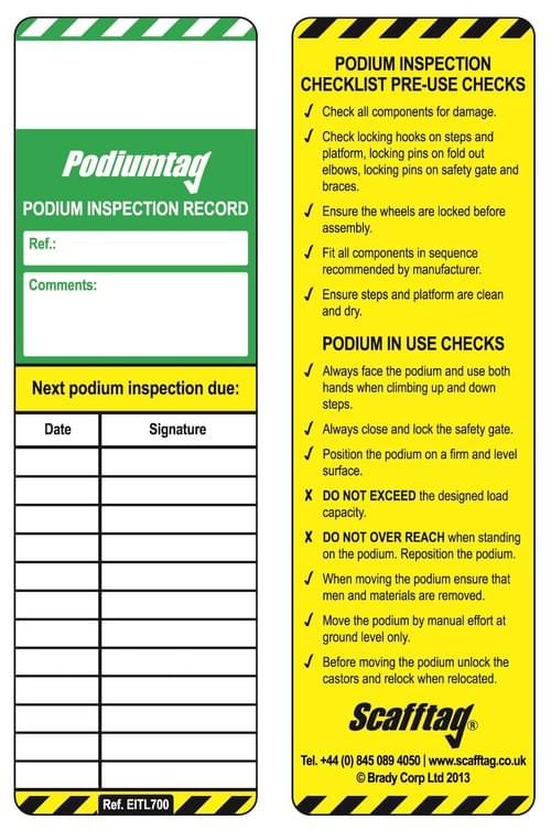 Replacement Podium Inserts - Pack of 10
