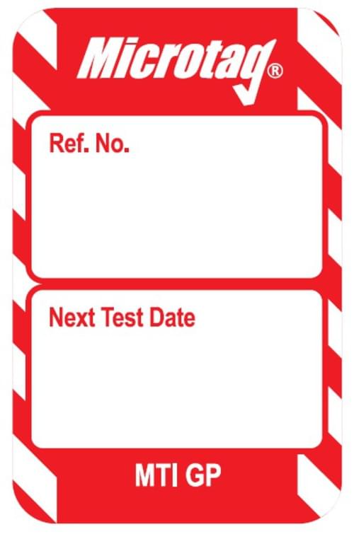 Scafftag Microtag Next Test Date Inserts Red Pack of 20