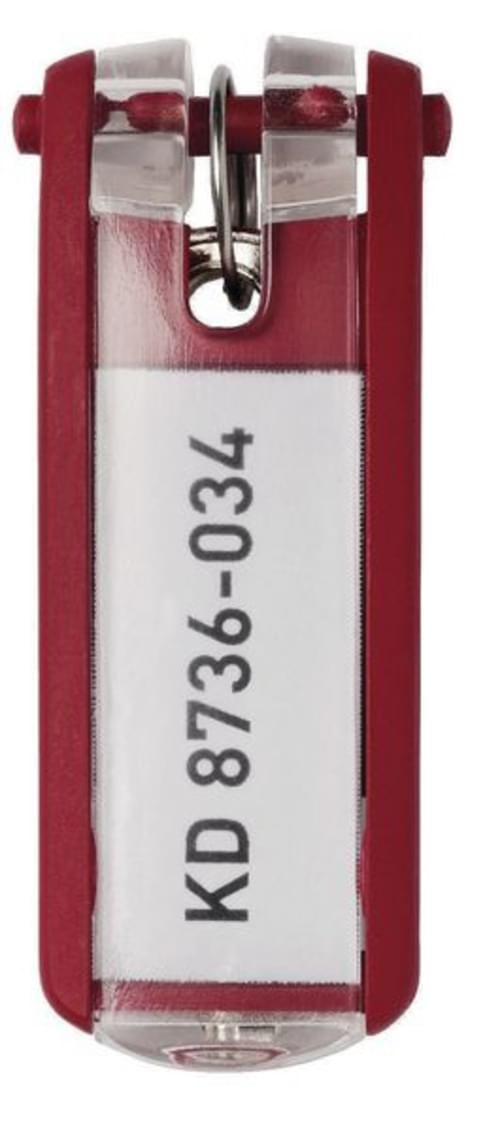Pack of 6 Key Clips - Red
