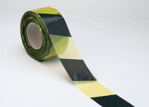 Economy Barricade Tape - 75mm x 100m Yellow & Black