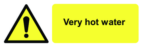 50x150mm Very Hot Water - Pk of 6