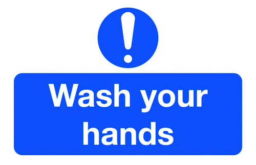 58x90mm Wash Your Hands - Pk of 6