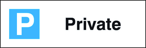 200x600mm Private Parking Sign - Rigid