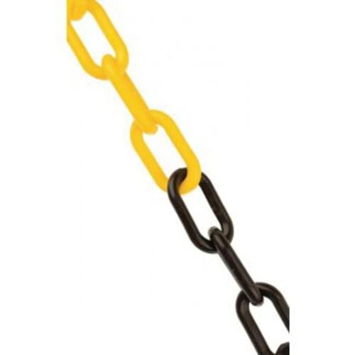 Plastic Chain - 8mm x 25m - Black & Yellow