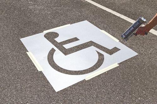 Disabled Parking Bay Stencil