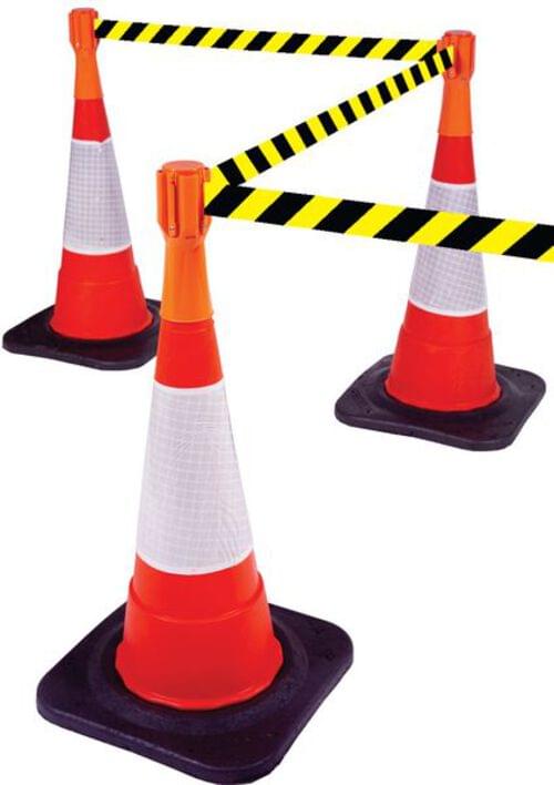 Tensacone Barrier Kit - Black & Yellow