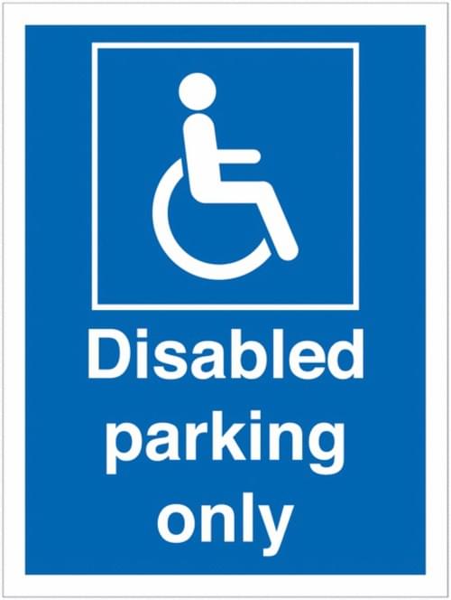 400x300 Disabled parking only