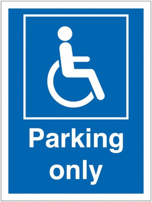 400x300 Disabled parking only