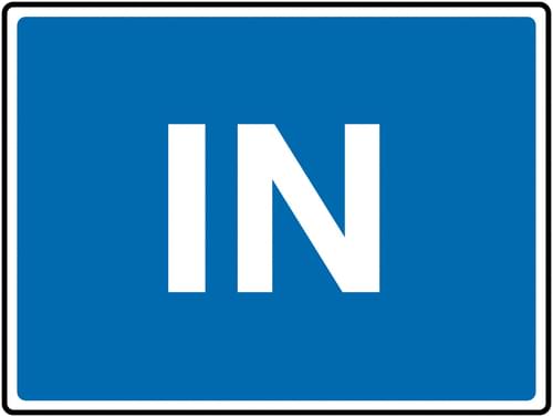 450 x 600mm In Class 1 Reflective Traffic Sign (Post)