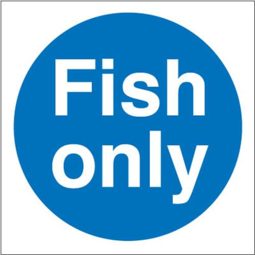 100x100mm Fish Only - Self Adhesive Only