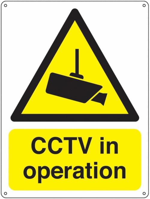 400x300mm CCTV in operation Vandal resistant sign