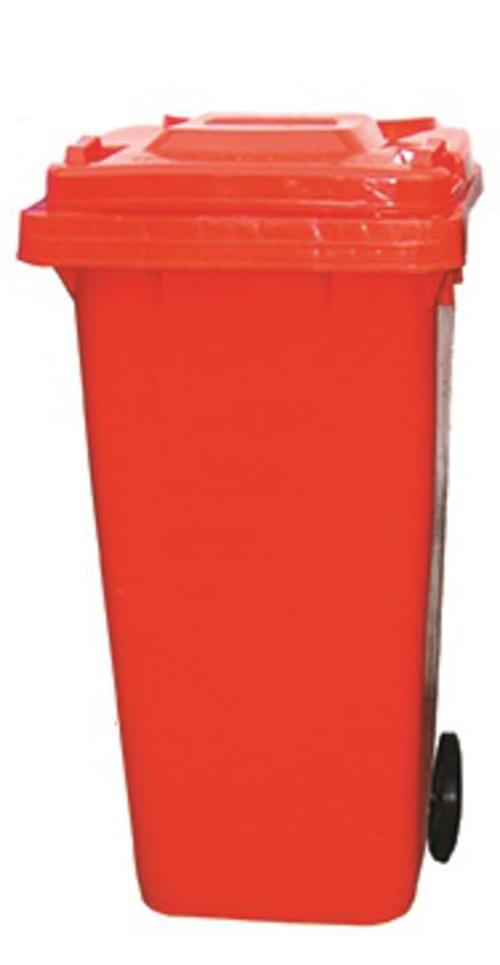 120 Litre Wheeled Bin - Red