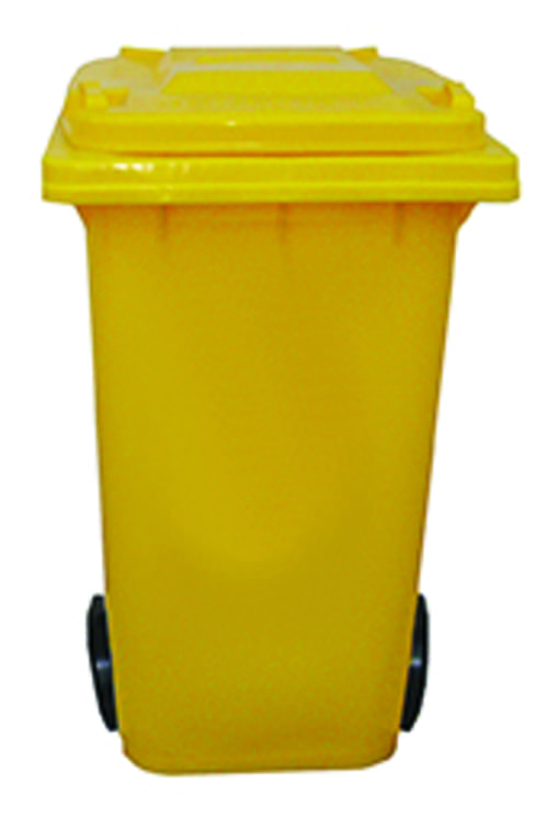 120 Litre Wheeled Bin - Yellow