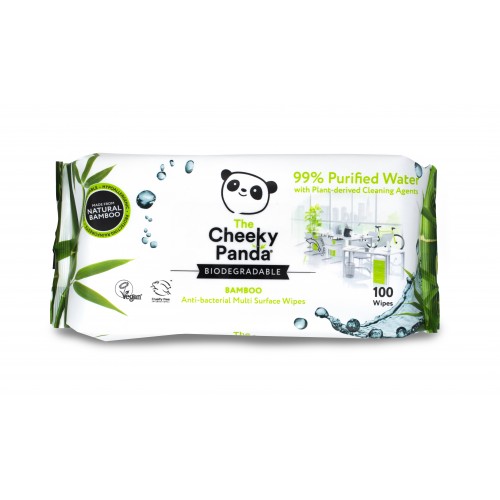 Anti-Bac Multi Surface Bamboo Wipes- Pack of 6