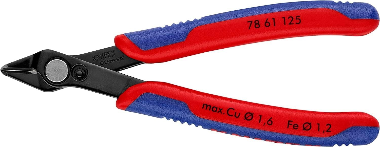Knipex Electronic Super Knips® burnished, with multi-component grips - 125 mm