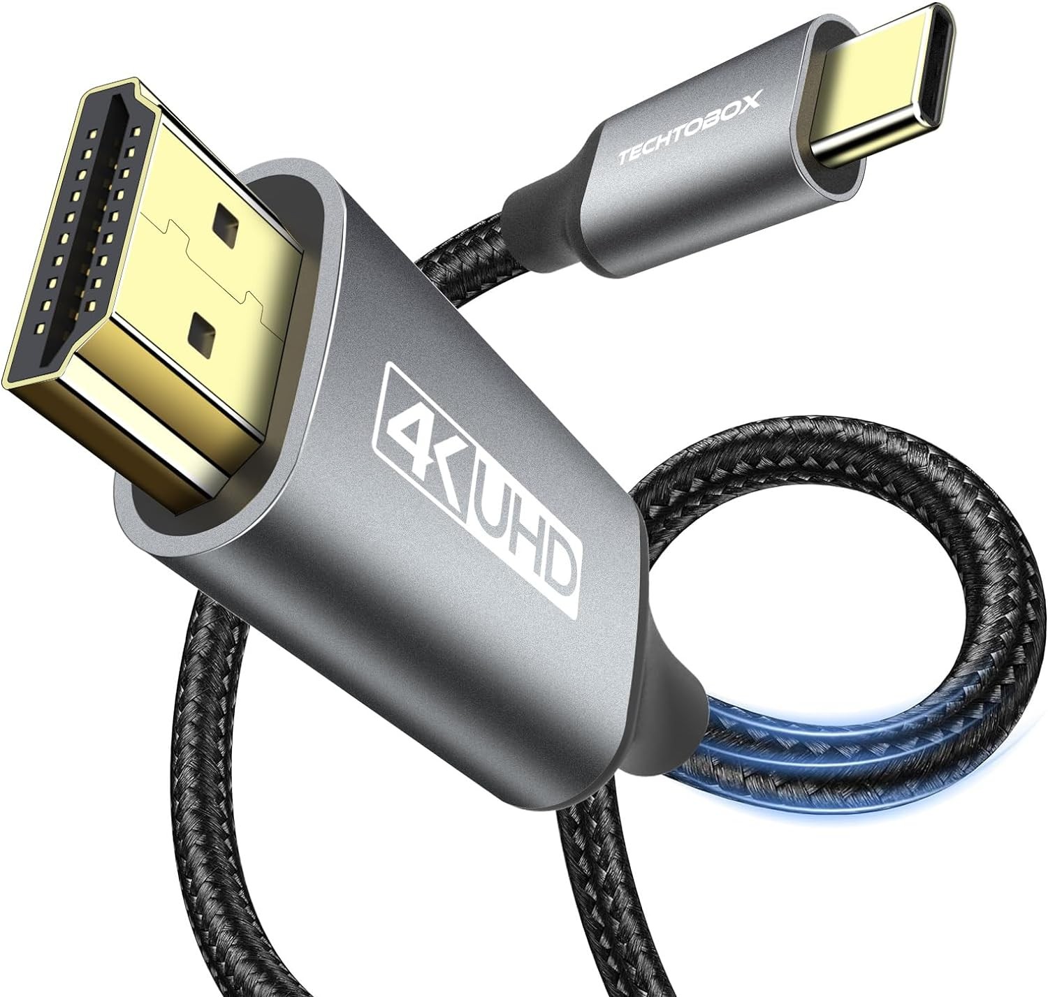 Techtobox USB c to HDMI Cable - 6ft/ 2 Metres