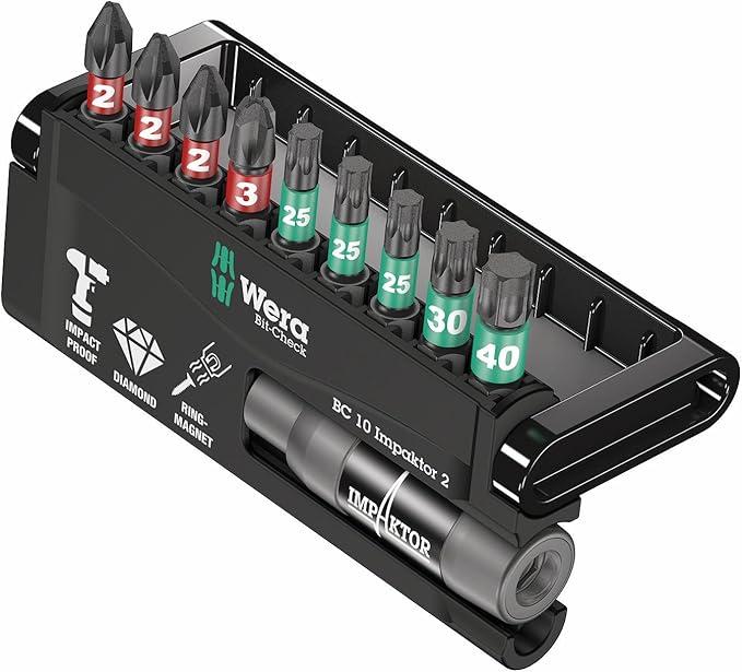 Wera BITCHECK 10 IMPAKTOR 2 PH/TX IMP DC 10PC