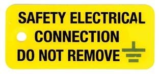Rigid Safety Label 80mmx 35mm