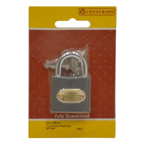 Iron 'Tri-Circle' Padlocks- 38mm