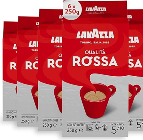 Lavazza Qualita Rossa Ground Coffee 250g x 6